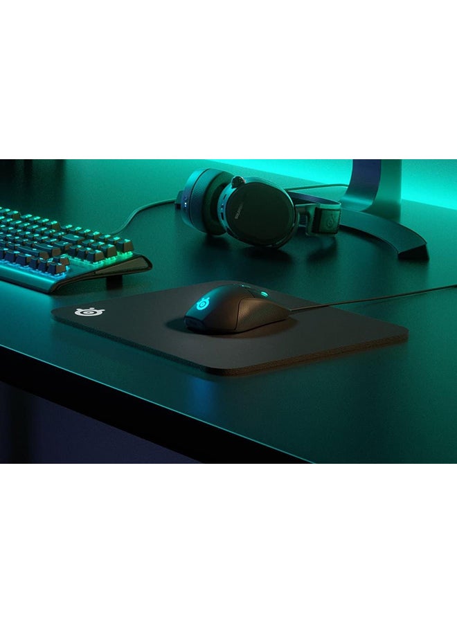 steelseries - SteelSeries QcK Heavy Cloth Gaming Mouse Pad - Extra Thick Non-Slip Base - Micro-Woven Surface - Optimized For Gaming Sensors - Size M- Black - Image 1