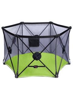 BabySafe Foldable Play Yard - Green And Black  - Image 1