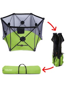 BabySafe Foldable Play Yard - Green And Black  - Image 5