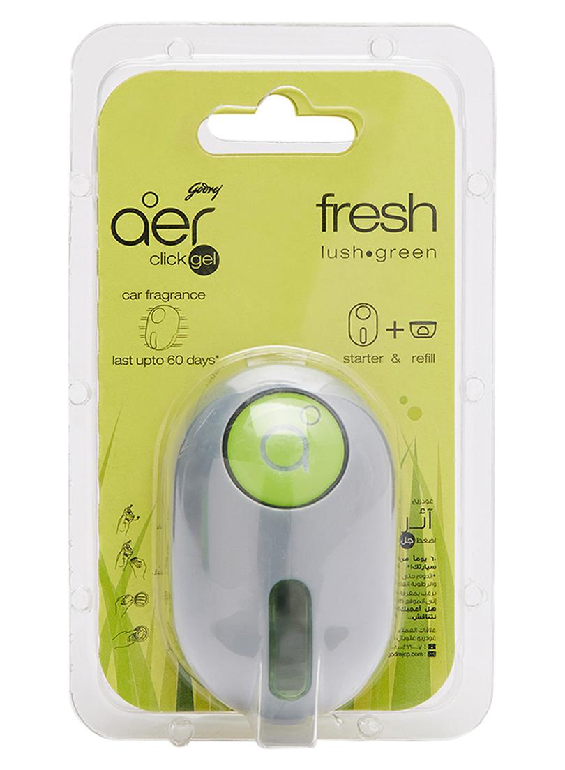 aer Click Car Vent Air Freshener Fresh Lush Green 10g