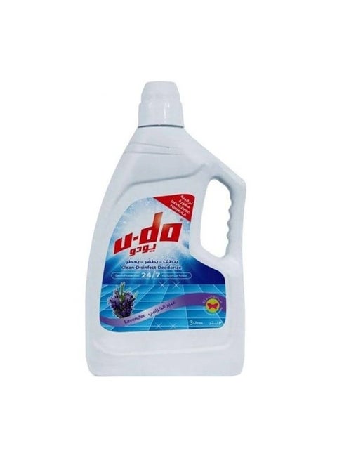 Liquid Floor Cleaner, Lavender Scent, 3 Liter Clear