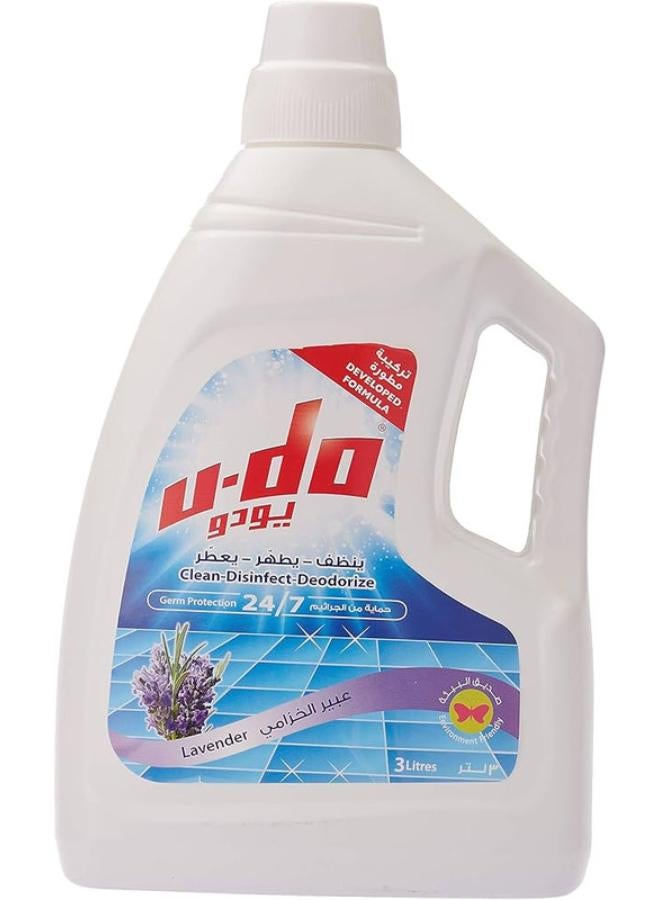 يو-دو منظف أرضيات برائحة اللافندر شفاف
