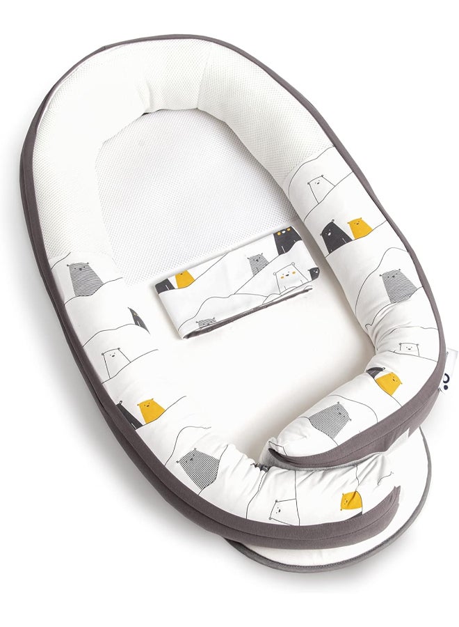 Doomoo - Cocoon Pad Additional Insert For Cocoon Baby Cot Bumpersmattress For Evolutive Cuddly Nest And Cushion For Bed, Pram, Cradleoptimal Sleeping Conditions And Security - Image 1