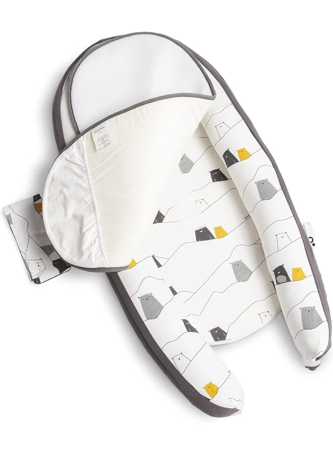 Doomoo Cocoon Pad Additional Insert For Cocoon Baby Cot Bumpersmattress For Evolutive Cuddly Nest And Cushion For Bed, Pram, Cradleoptimal Sleeping Conditions And Security