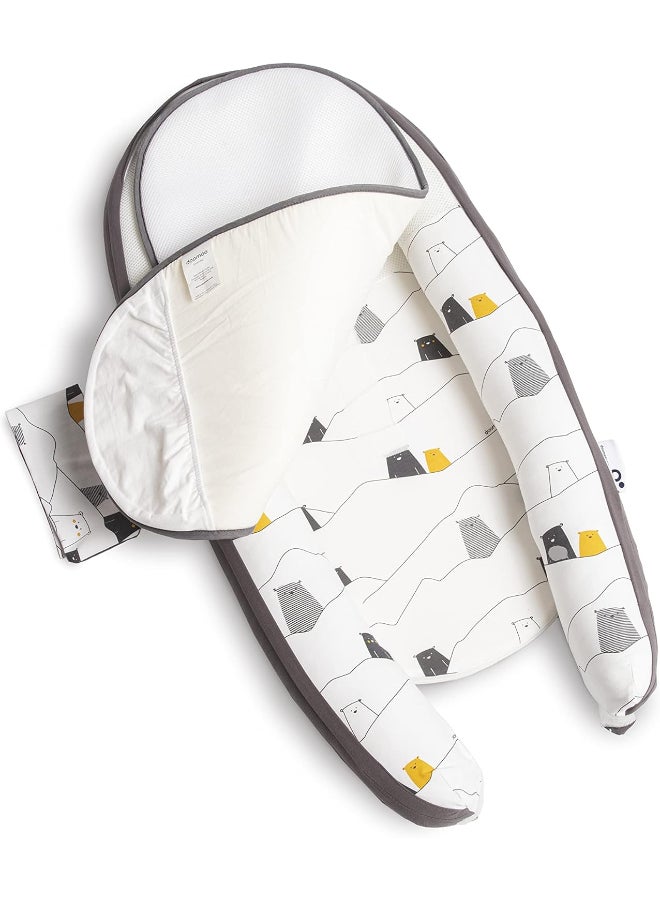 Doomoo - Cocoon Pad Additional Insert For Cocoon Baby Cot Bumpersmattress For Evolutive Cuddly Nest And Cushion For Bed, Pram, Cradleoptimal Sleeping Conditions And Security - Image 1