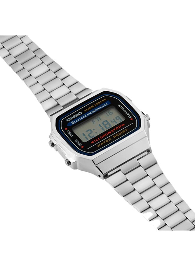 CASIO Vintage Stainless Steel Digital Watch A168WA-1WDF - Image 4