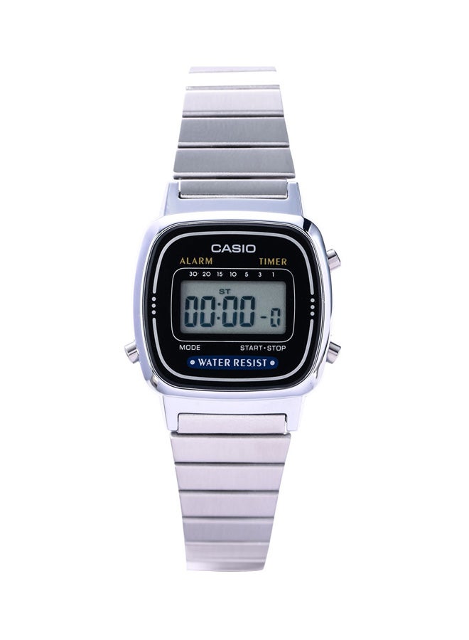 CASIO Women's Stainless Steel Digital Watch LA670WA-1SDF - Image 1