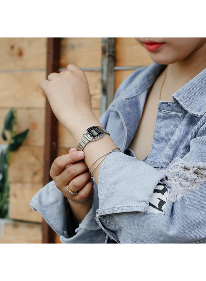 CASIO Women's Stainless Steel Digital Watch LA670WA-1SDF - Image 5