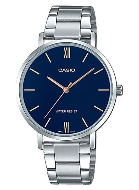 Women's Stainless Steel Analog Watch LTP-VT01D-2BUDF - 40 mm - Silver