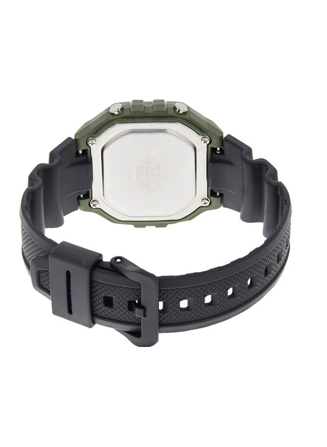 كاسيو ساعة كاسيو رقمية مقاومة للماء طراز W-218H-3AVDF للرجال - Image 2