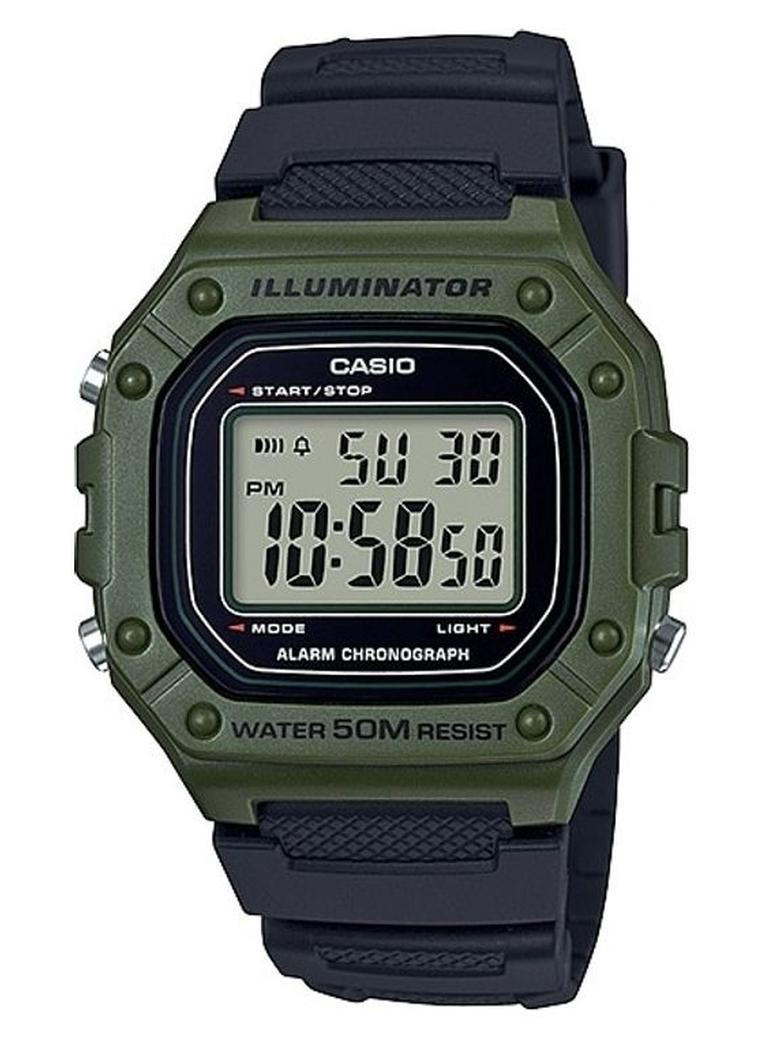 CASIO Men's Casio Water Resistant Digital Watch W-218H-3AVDF - Image 1