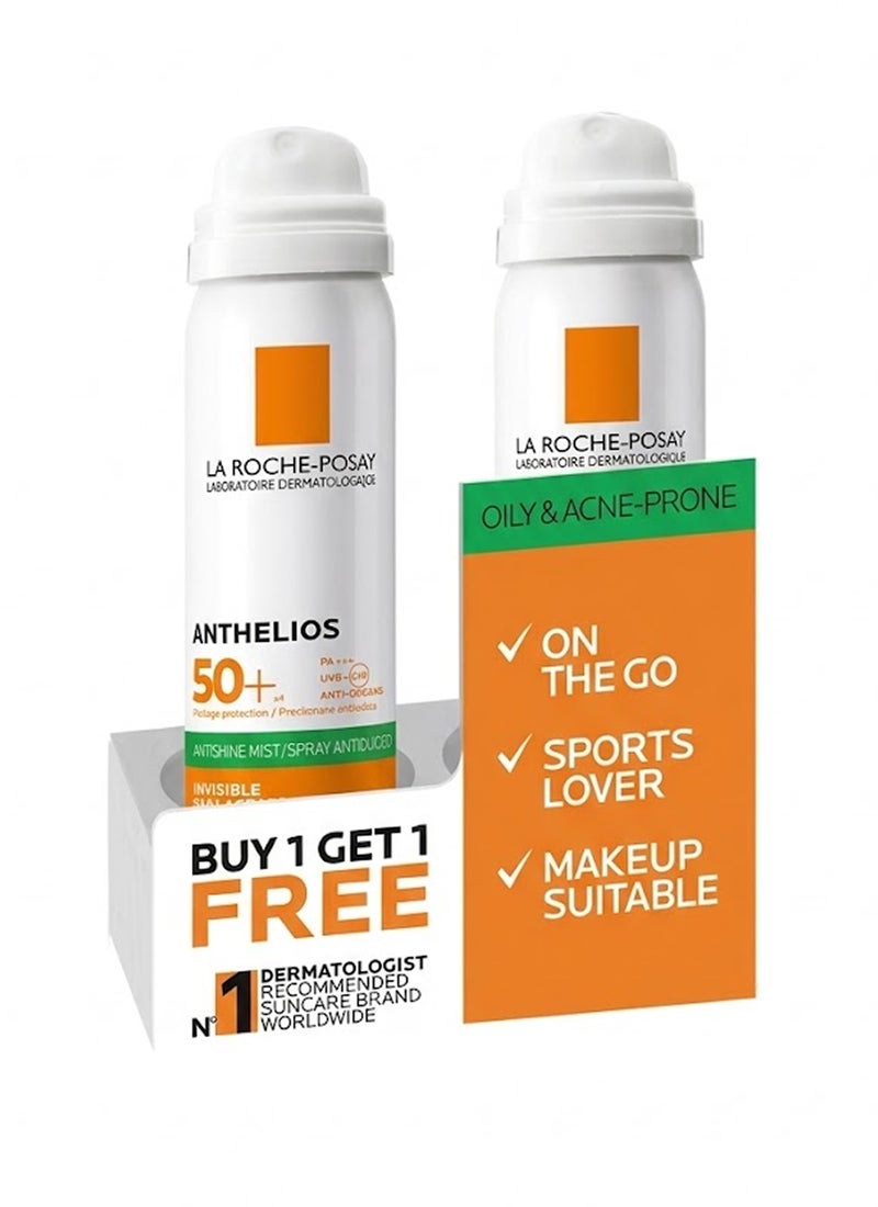 La Roche-Posay Anthelios Facial Sunscreen Mist Duo SPF50+ 50ml 1+1 PROMO PACK 50ml - Image 1