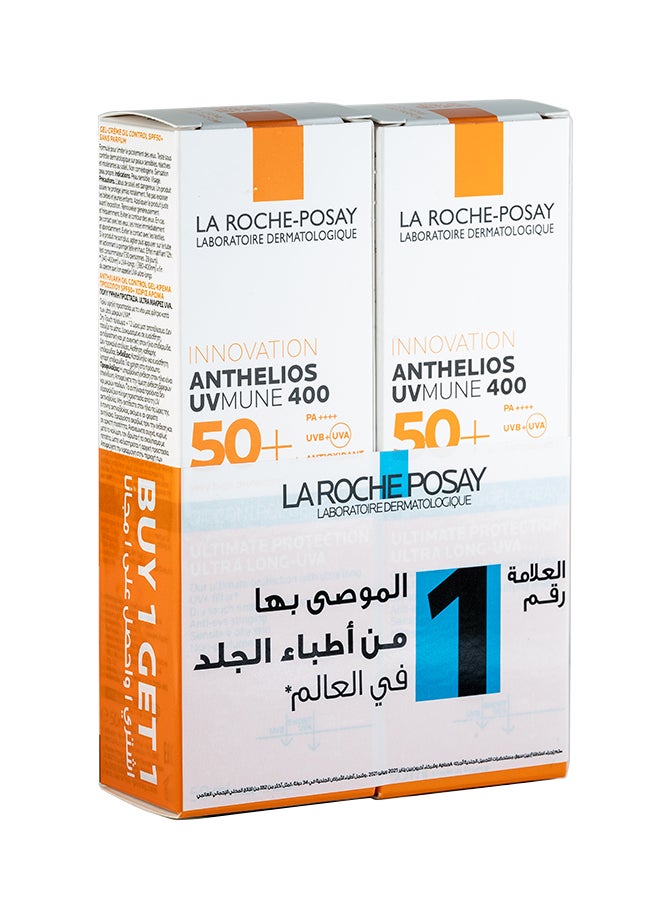 LA ROCHE-POSAY - Anthelios SPF 50+ Oil Control Gel Cream Buy One Get One Free 50ml - Image 1