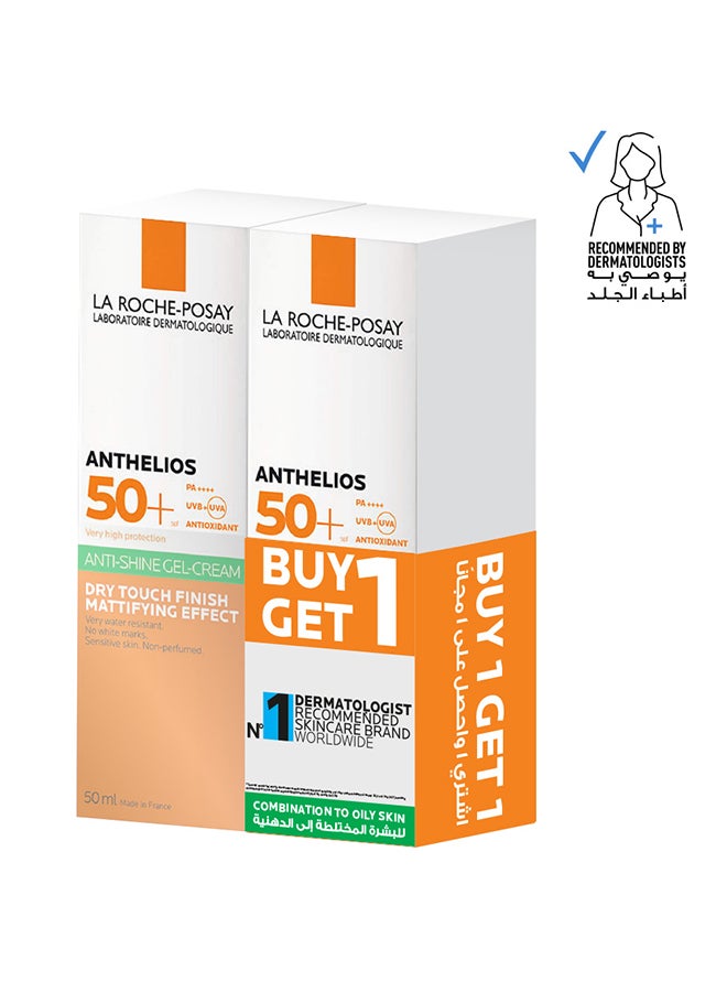 LA ROCHE-POSAY - Anthelios SPF 50+ Oil Control Gel Cream Buy One Get One Free 50ml - Image 1