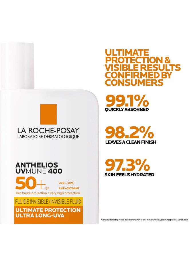 LA ROCHE-POSAY - Anthelios Invisible Fluid SPF 50+ BUY 1 GET 1 FREE 100ml - Image 1