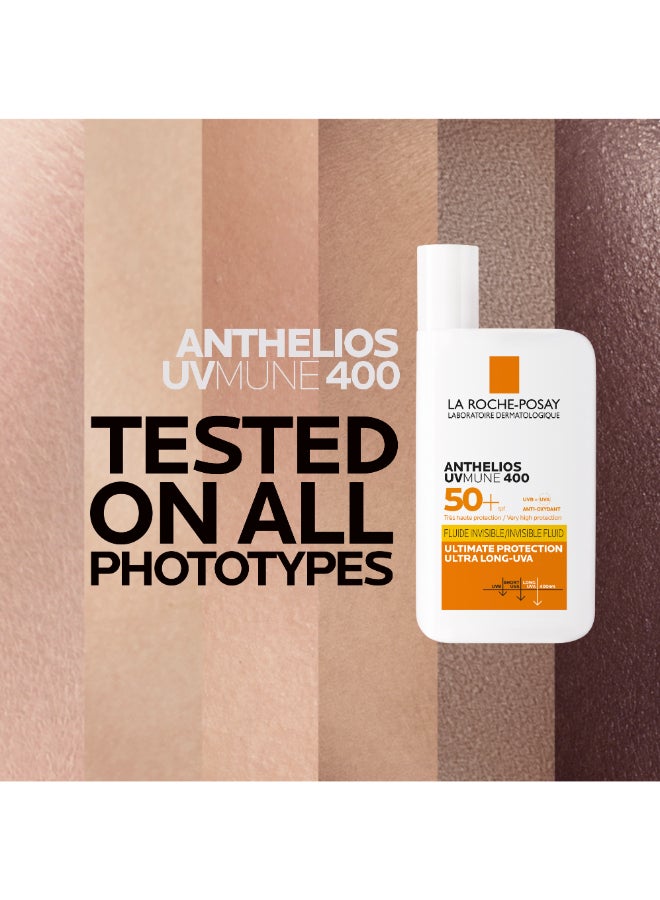 LA ROCHE-POSAY - Anthelios Invisible Fluid SPF 50+ BUY 1 GET 1 FREE 100ml - Image 1