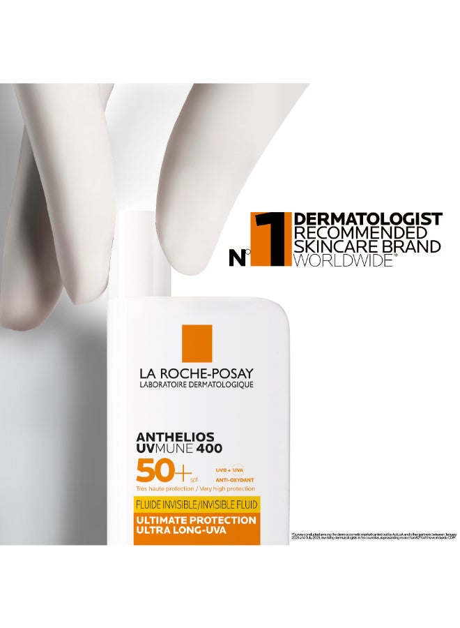 LA ROCHE-POSAY - Anthelios Invisible Fluid SPF 50+ BUY 1 GET 1 FREE 100ml - Image 1