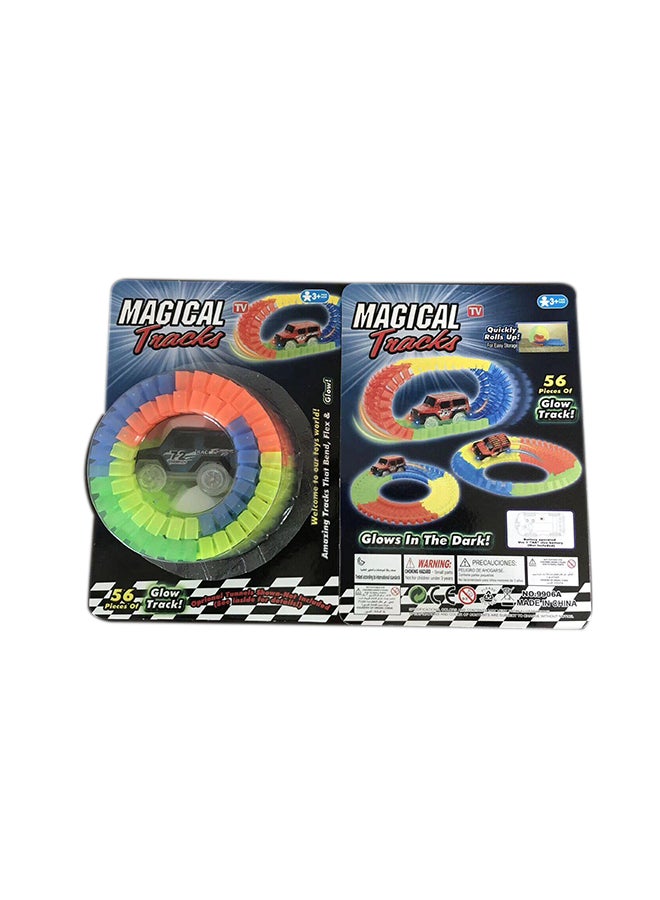 Power Joy Magical Tracks with 56 Pieces of Glow Track 4.5cm