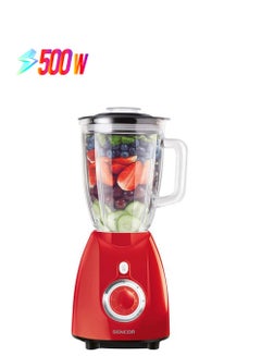 Sencor Glass Jug Blender 500W 1.7 L 500 W SBL 5372RD Red/Clear/Black  - Image 1