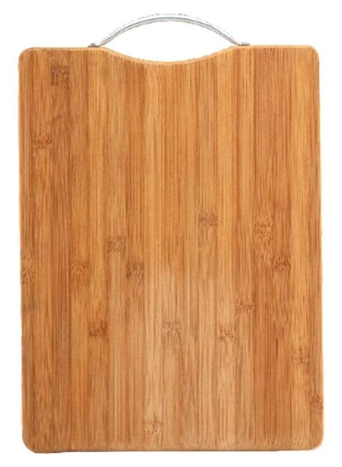 Wooden Meat And Fruit Cutting Board With Hanger Brown 40x30cm