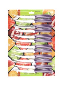 Royalford 12-Piece Fruit Knife Set Assorted color 26.3cm  - Image 4