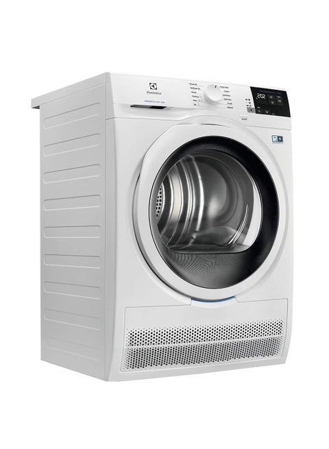 8kg Tumble Dryer PerfectCare 600 with Inverter Motor Technology & Touch LCD Display, Auto Programs Include Delay Start/Delicate Option/SensiCare/Sensor Dryer, Adjustable Door EW6C4824CB White