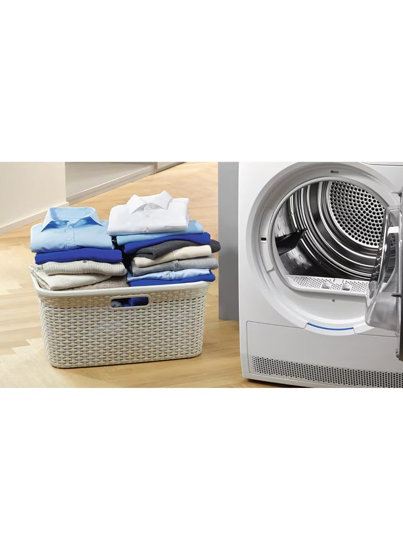 Electrolux - 8kg Tumble Dryer PerfectCare 600 with Inverter Motor Technology & Touch LCD Display, Auto Programs Include Delay Start/Delicate Option/SensiCare/Sensor Dryer, Adjustable Door EW6C4824CB White - Image 1