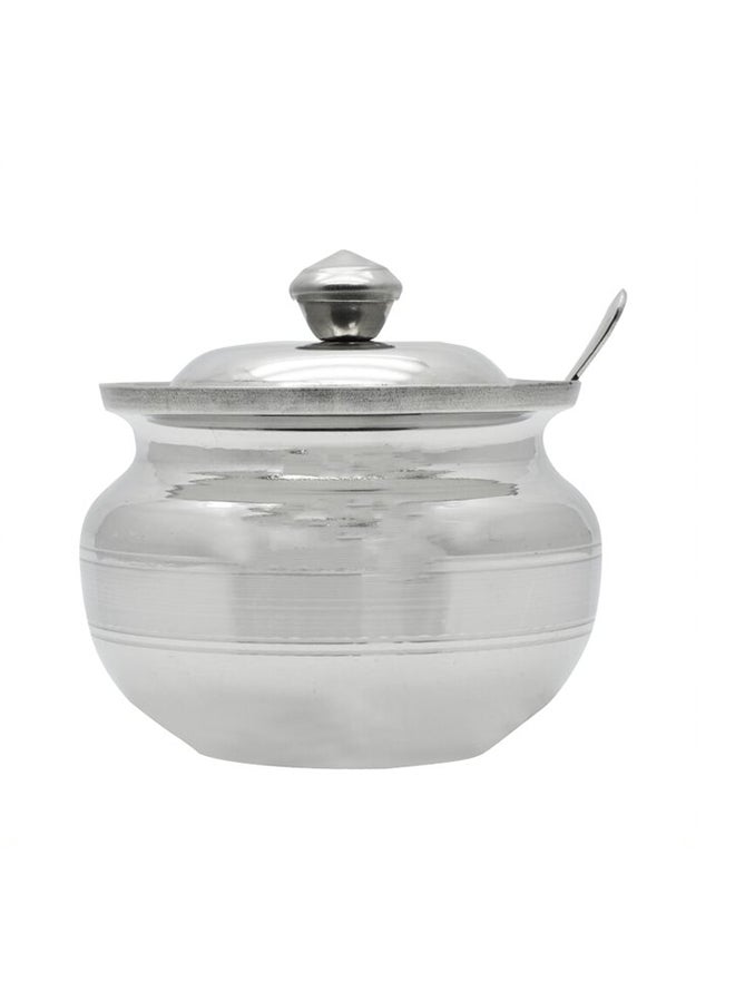RAJ - Stainless Steel Ghee Pot Storage Container Silver 300ml - Image 1
