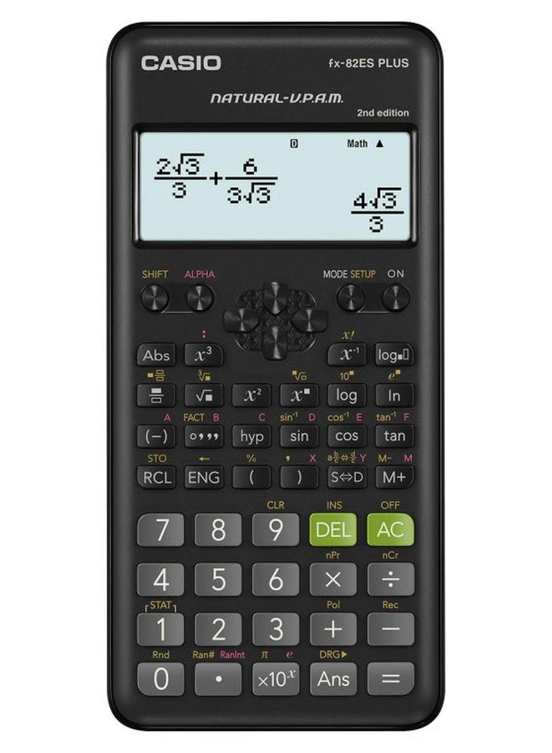 CASIO FX-82ESPLUS-2 2nd Edition Function Scientific Calculator Multicolour - Image 1