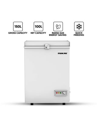 150L Gross / 100L Net, Single Door Chest Freezer With Storage Basket, High Energy Efficiency Cooling System, Adjustable Temperature, Child Lock, Silent Operation, Ideal For Home And Restaurants 150 L 342 kW NCF150N7 White - pnsku/N44694099A/45/_/1707911971/e91e071f-601b-4b5a-a588-70f9394be249
