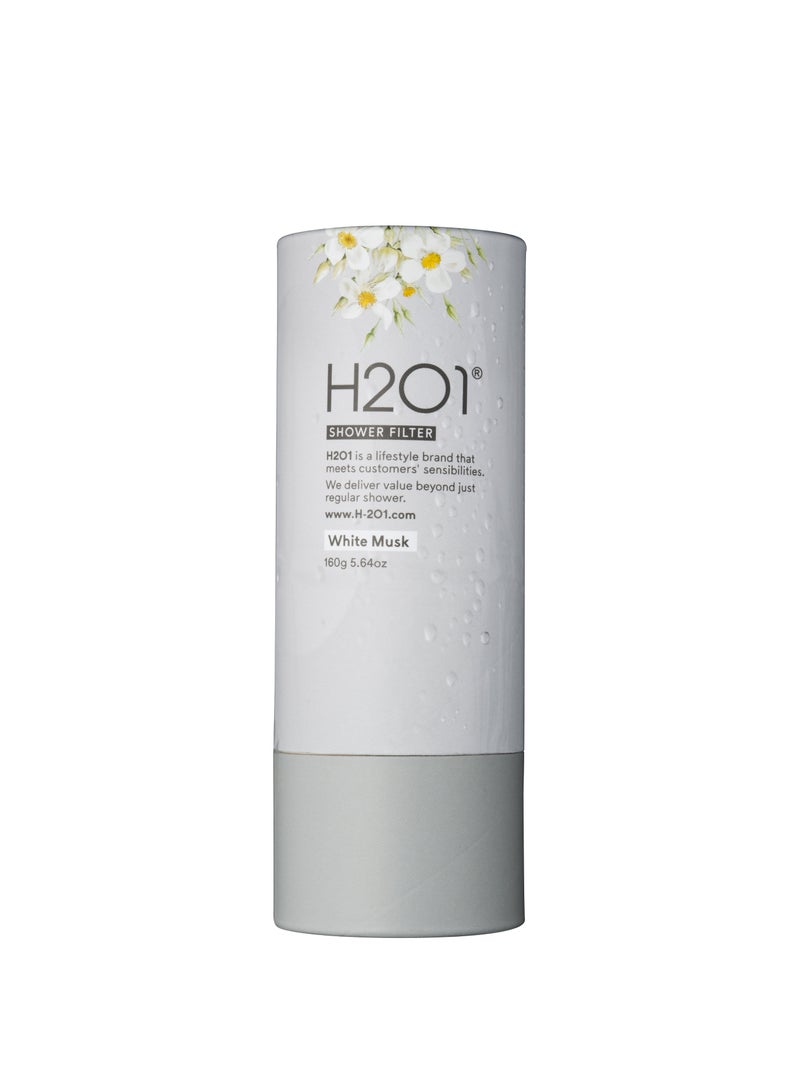 H201 - White Musk Shower Filter white 160grams - Image 1