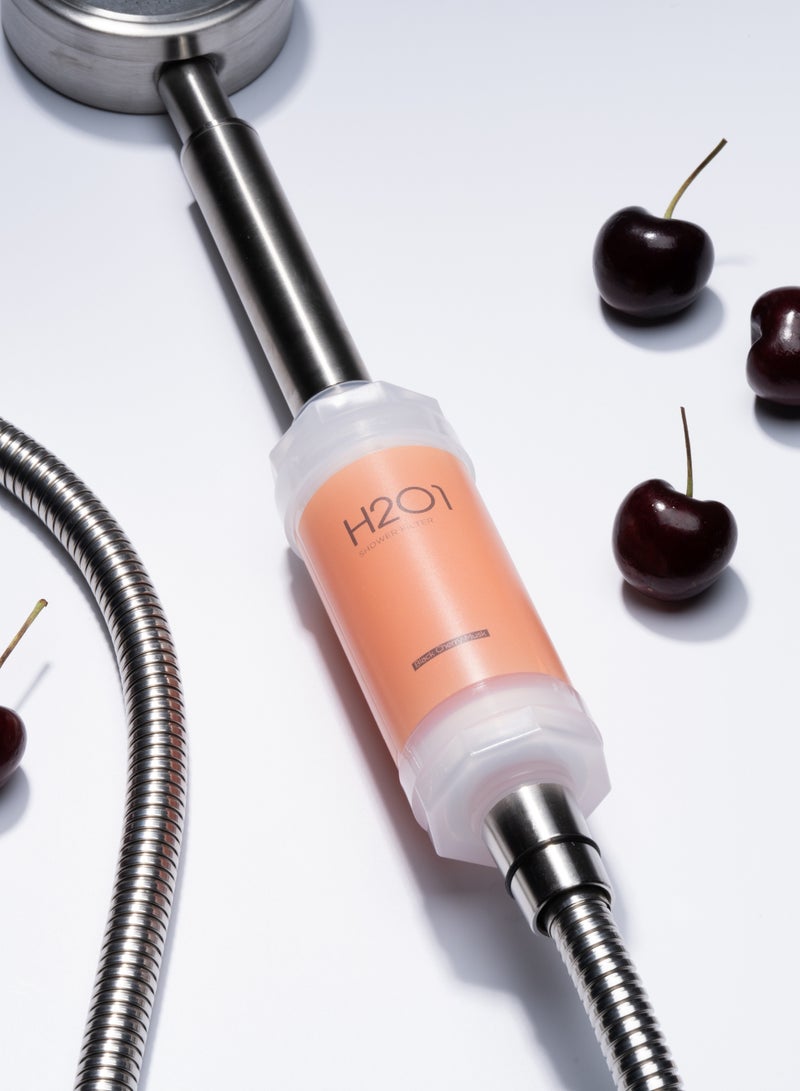 H201 - Black Cherry Musk Shower Filter pink 160grams - Image 1