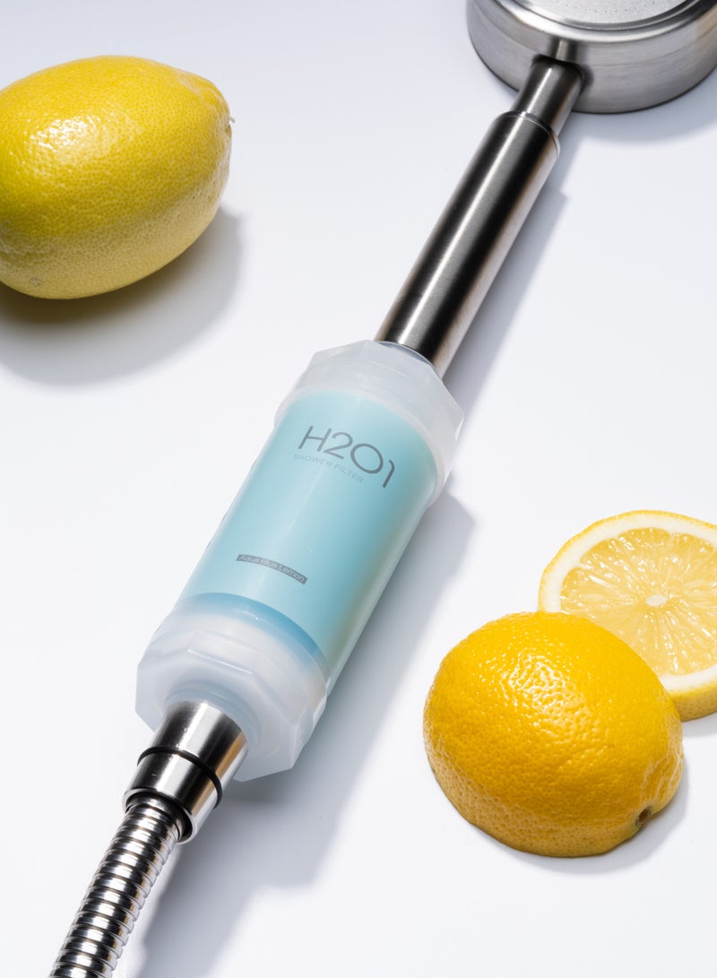 H201 Aqua Blue Lemon Shower Filter blue 160grams  - Image 2