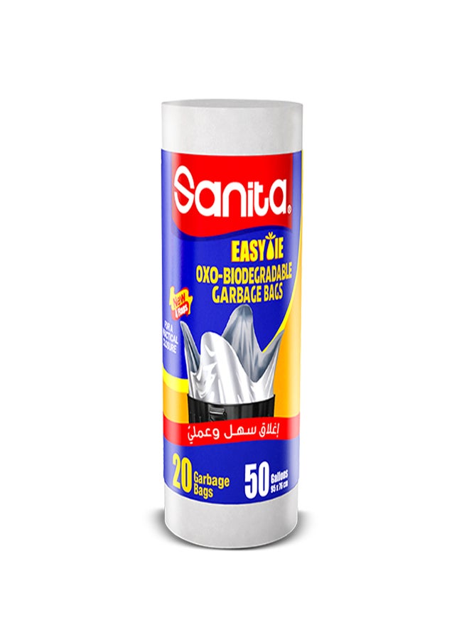 عبوة أكياس قمامة أوكسو قابلة للتحلل من 20 قطعة 50 gal