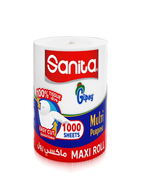 Maxi Roll 1 Roll 1,000 Sheets White
