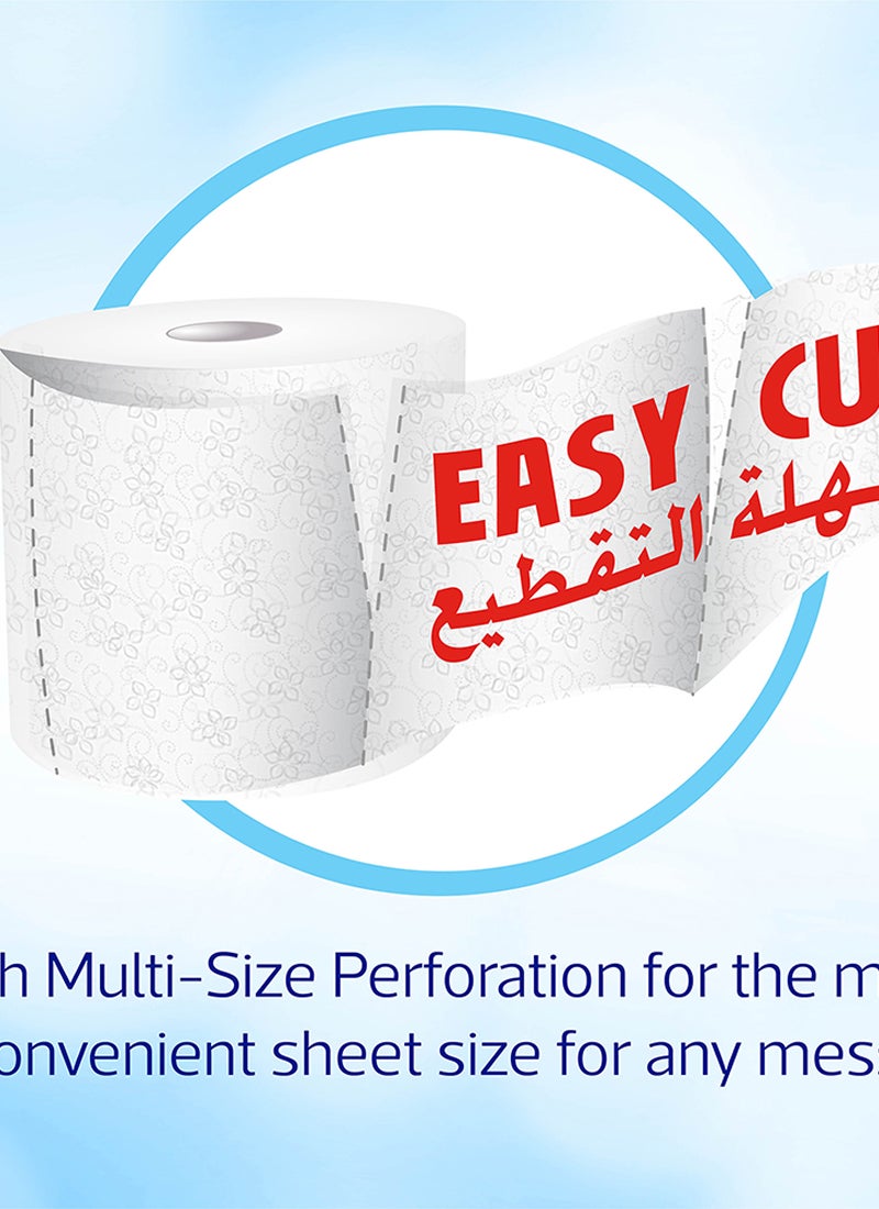 سانيتا بكرة مناديل جيبسي بقطع كبير من 1000 ورقة أبيض - Image 3