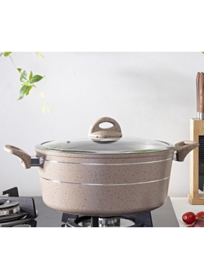 Royalford - Smart Granite Series Casserole Forged Aluminium Durable Granite Coating 22Cm 22X9.5Cm Multicolor Multicolor 22Cmcm - Image 1
