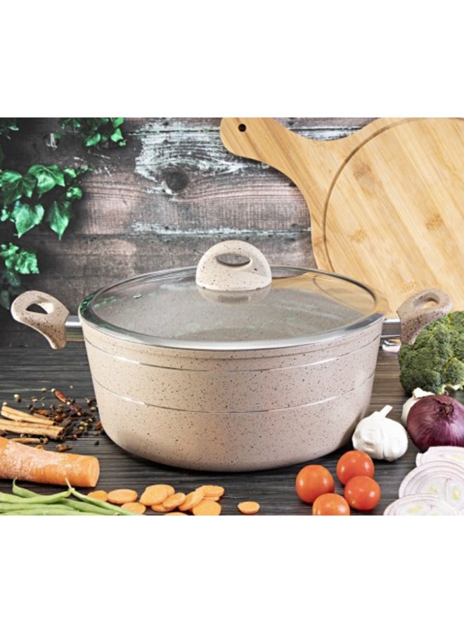 Royalford - Smart Granite Series Casserole Forged Aluminium Durable Granite Coating 22Cm 22X9.5Cm Multicolor Multicolor 22Cmcm - Image 1