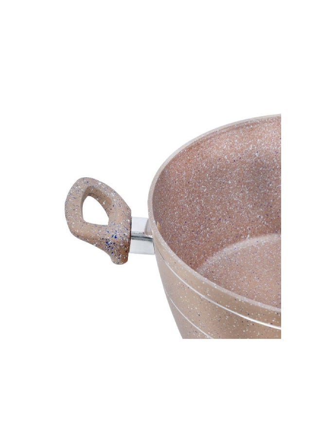 رويال فورد طقم أواني طهي و قدور بتصميم أنيق من الألومنيوم المطروق من 9 قطع بيج 30X12.8سم - Image 5