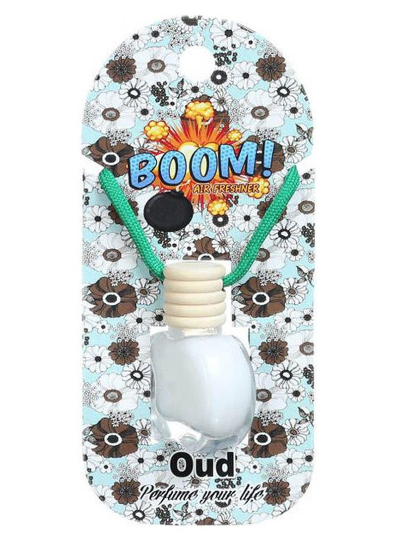 Car Air Freshener on Mirror with Essential Oils Fragrance with Wooden Diffuser Lid - Oud