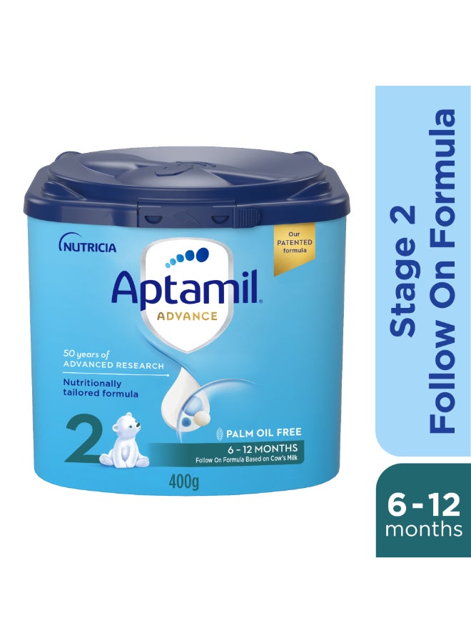Aptamil - Advance 2 Follow On Formula From 6-12 Months 400grams - Image 1