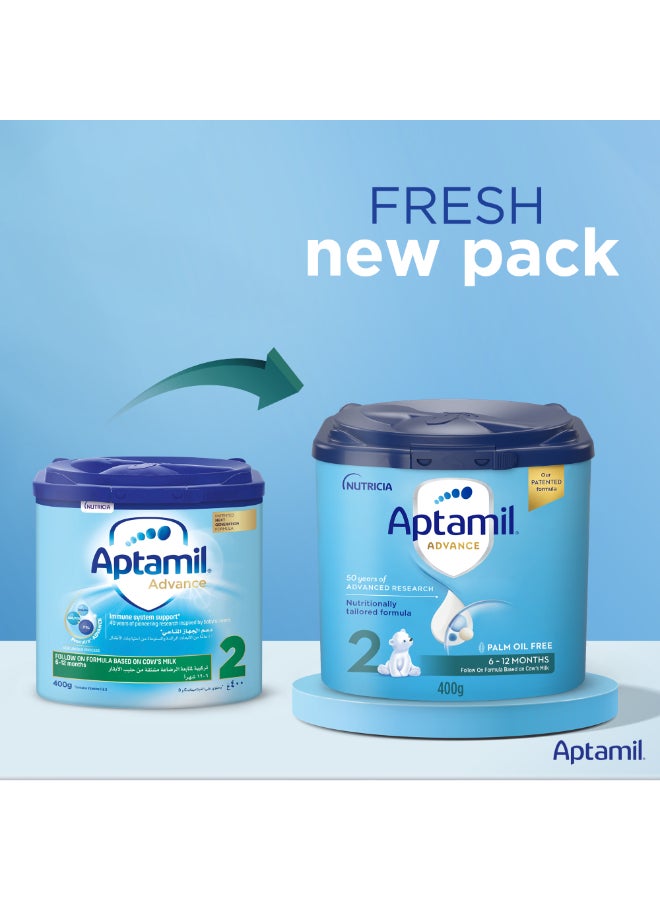 Aptamil - Advance 2 Follow On Formula From 6-12 Months 400grams - Image 1