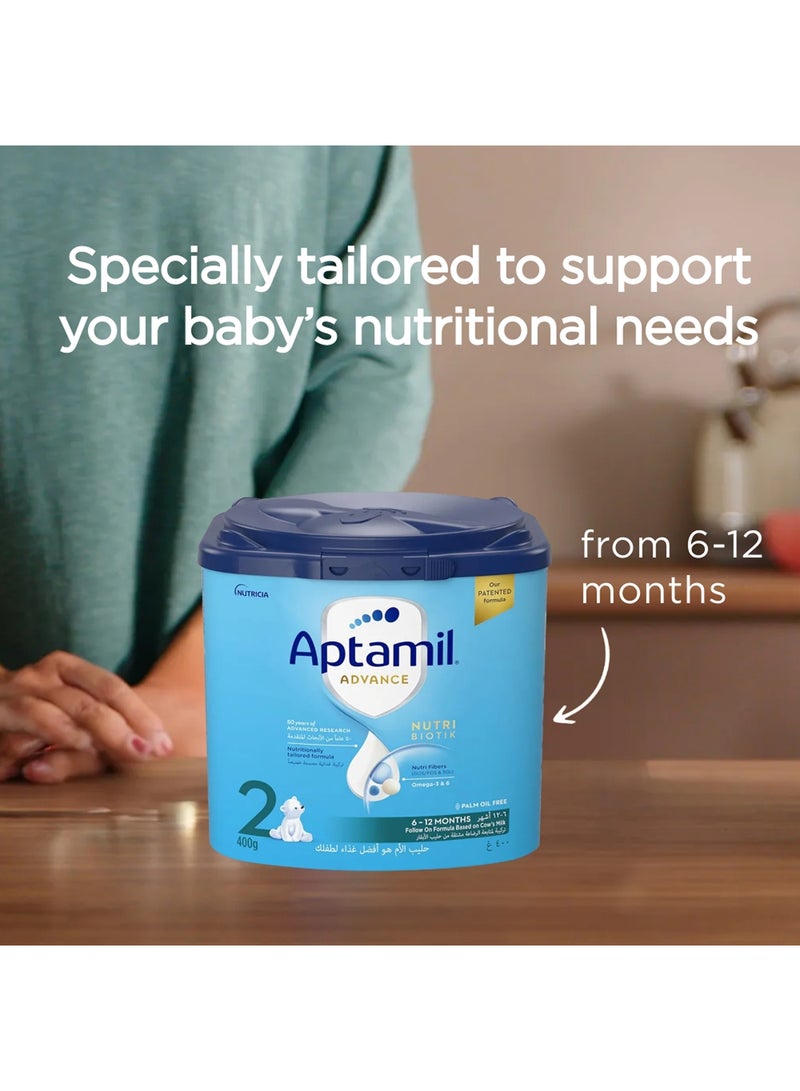 Aptamil Advance 2 Follow-On Formula Milk From 6-12 Months, Easy To Use Pack 400grams - Image 4