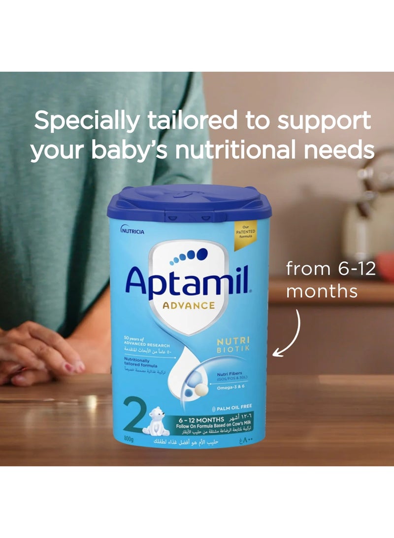 Aptamil Advance 2 Follow-On Formula Milk From 6-12 Months, Easy To Use Pack 800grams - Image 5