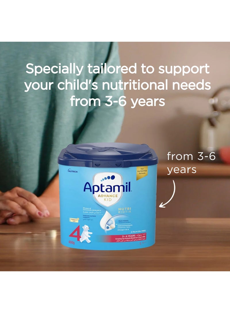 Aptamil Advance Kid 4 Growing Up Formula Milk From 3-6 Years, Easy To Use Pack 400grams - Image 5
