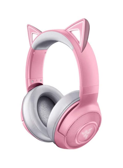 Razer Kraken Bt Kitty Edition, Wireless Bluetooth Headset With Chroma Rgb, 40Ms Low Latency Connection, Custom-Tuned 40Mm Drivers, Beamforming Microphone