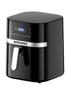 SONASHI 8L Digital Air Fryer With Temperature Control | Non-Stick Basket With Overheat Protection | Digital Display With Auto Shut-Off Function | Healthy Cooking With Perfect Air Fryer 8 L 1800 W SAF-800N Black 8 L 1700 W SAF-800 Black  - Image 2