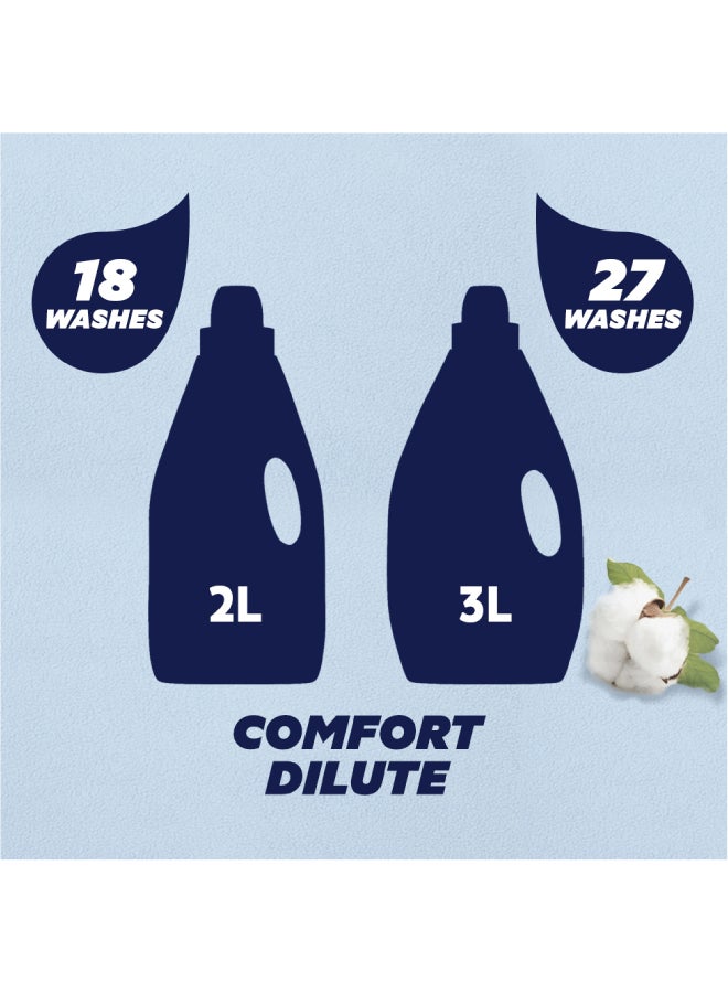 Comfort - Dilute Fabric Softener Dermatologically Tested For Sensitive Skin Clear 3Liters - Image 1