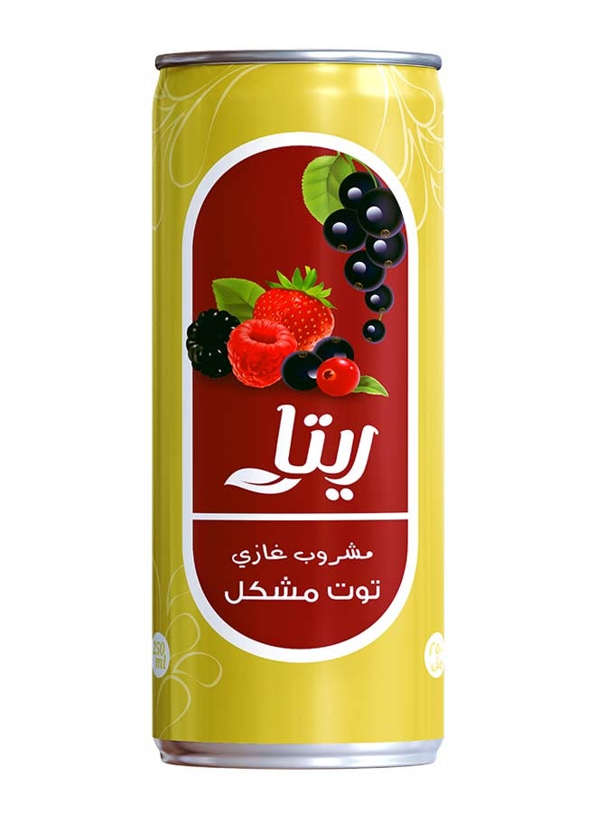 ريتا علبة مشروب غازي بنكهة توت مشكل 240ملليلتر
