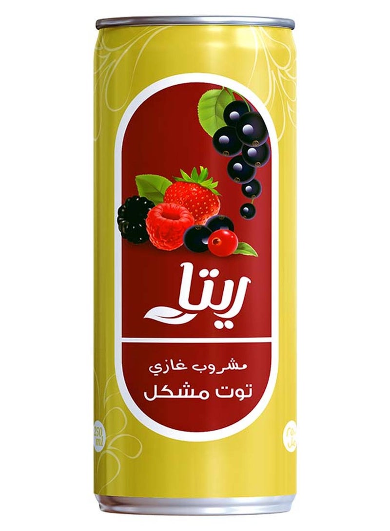 ريتا علبة مشروب غازي بنكهة توت مشكل 240ملليلتر